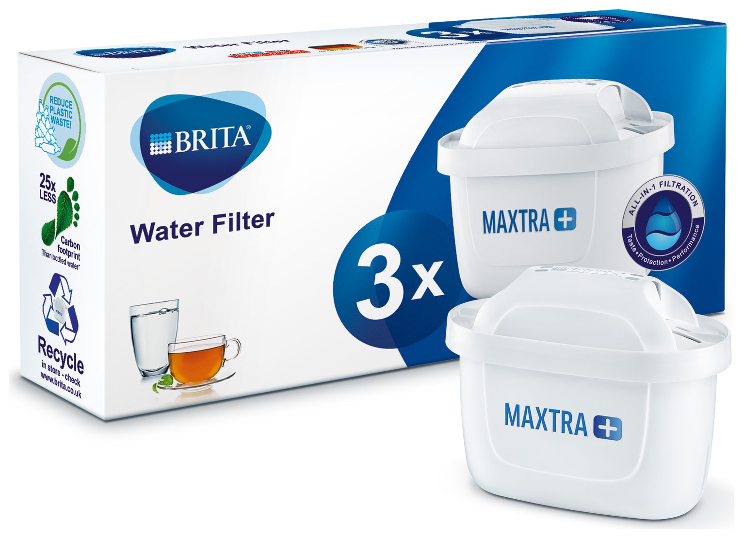 Brita Maxtra Plus Water Filter Cartridge - Pack of 3