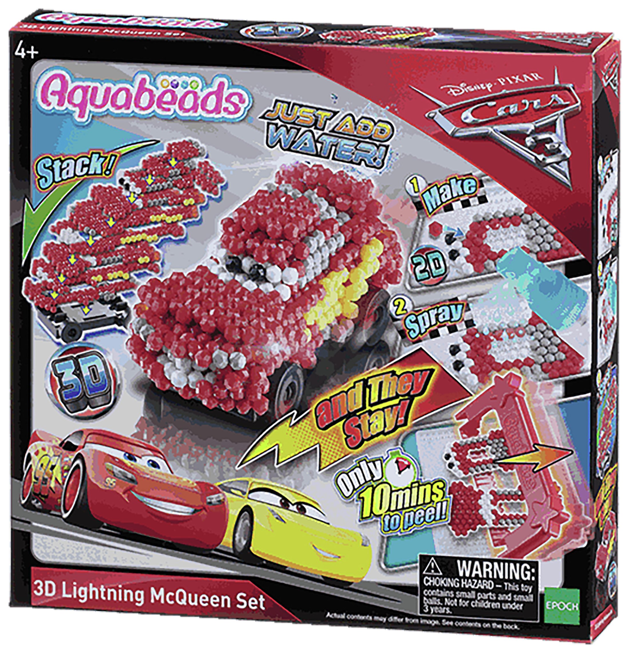 Aquabeads Cars 3 3D Lightning McQueen Set.