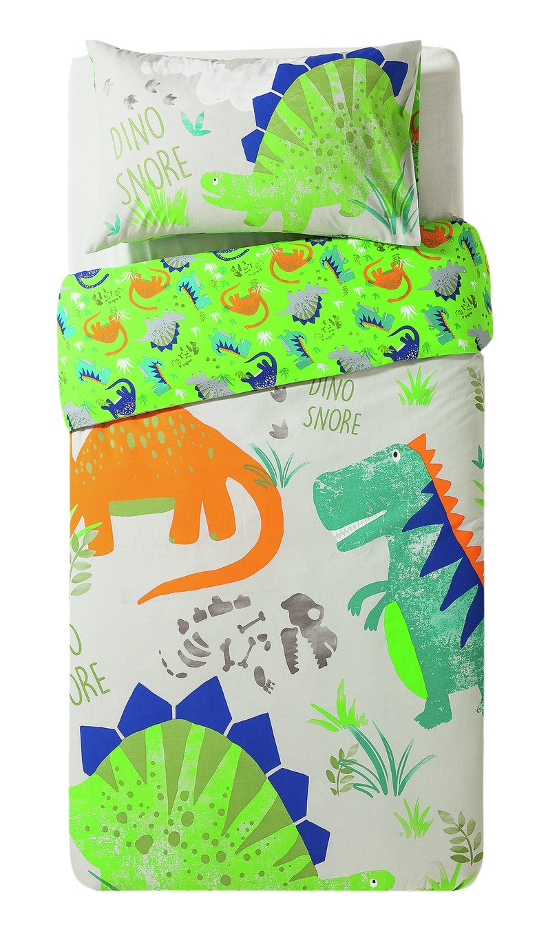 Argos Home Dino Snore Bedding Set - Toddler