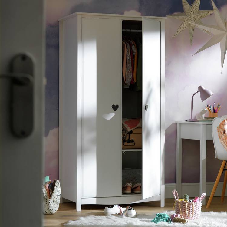 Argos Home Kids Mia 2 Door Wardrobe - White 0