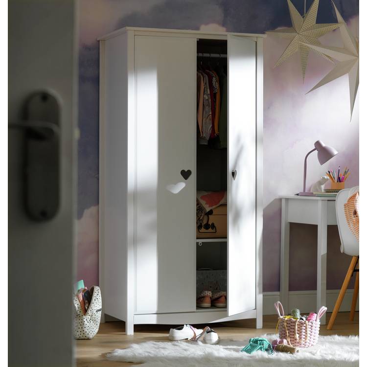 Argos Home Kids Mia 2 Door Wardrobe - White 0