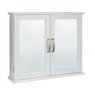 Buy Argos Home New Tongue and Groove Mirrored Wall Cabinet-White ...