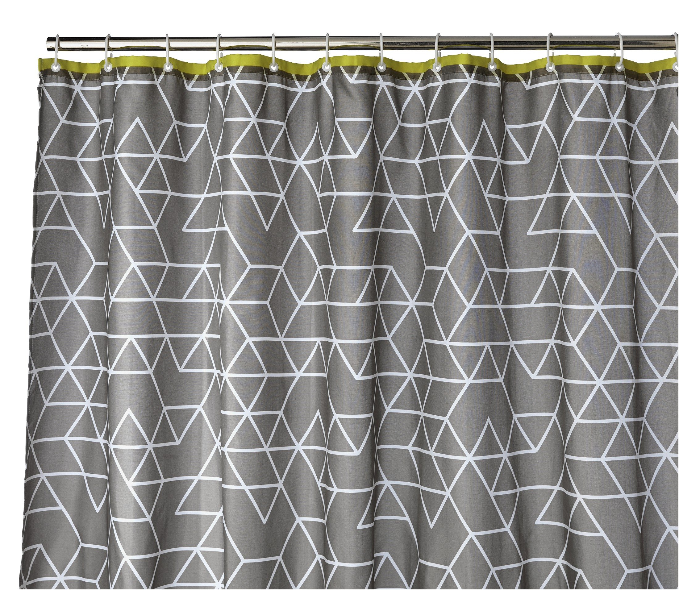 Argos Home Shower Curtain - Geo Grey