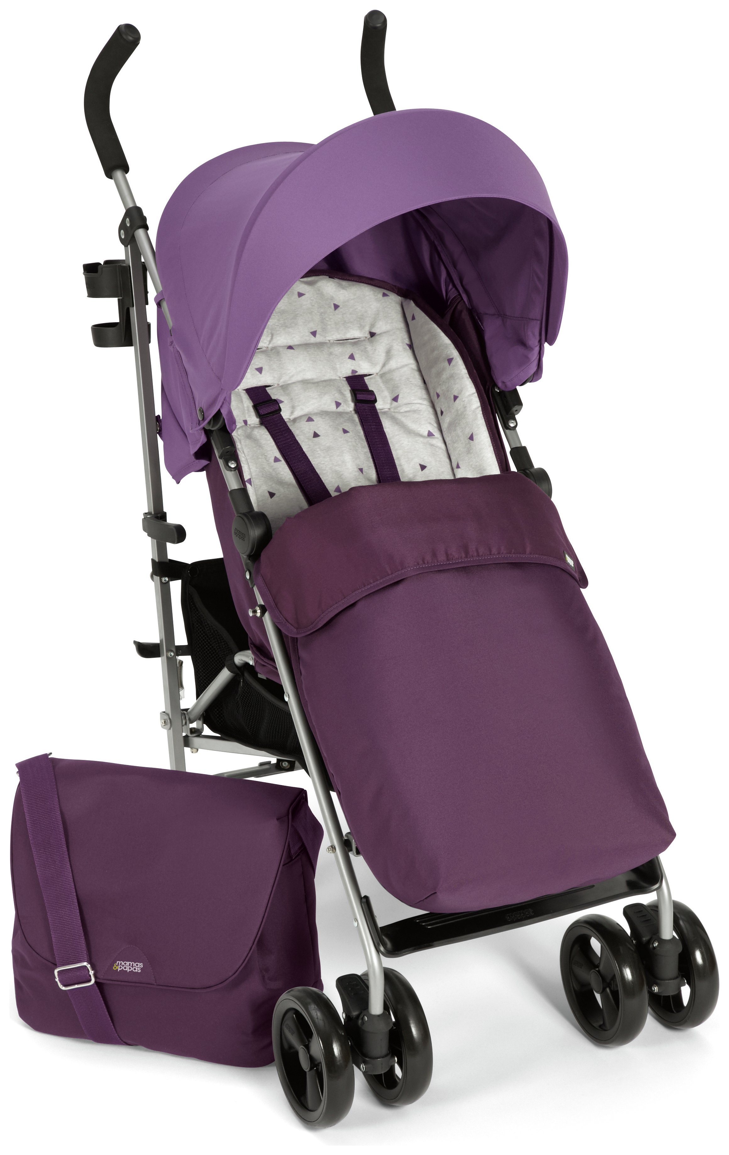 purple pushchair