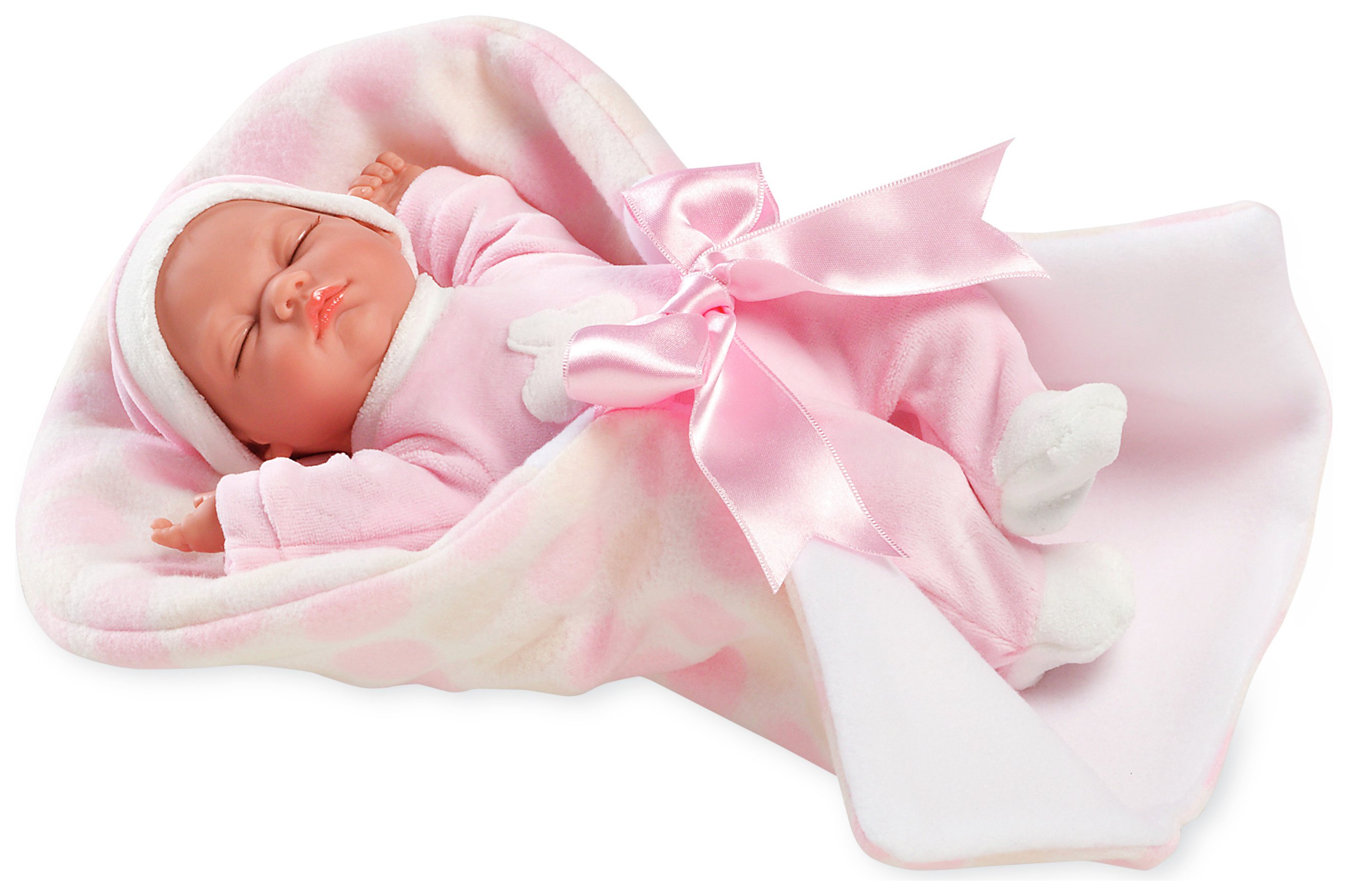 baby doll with blanket