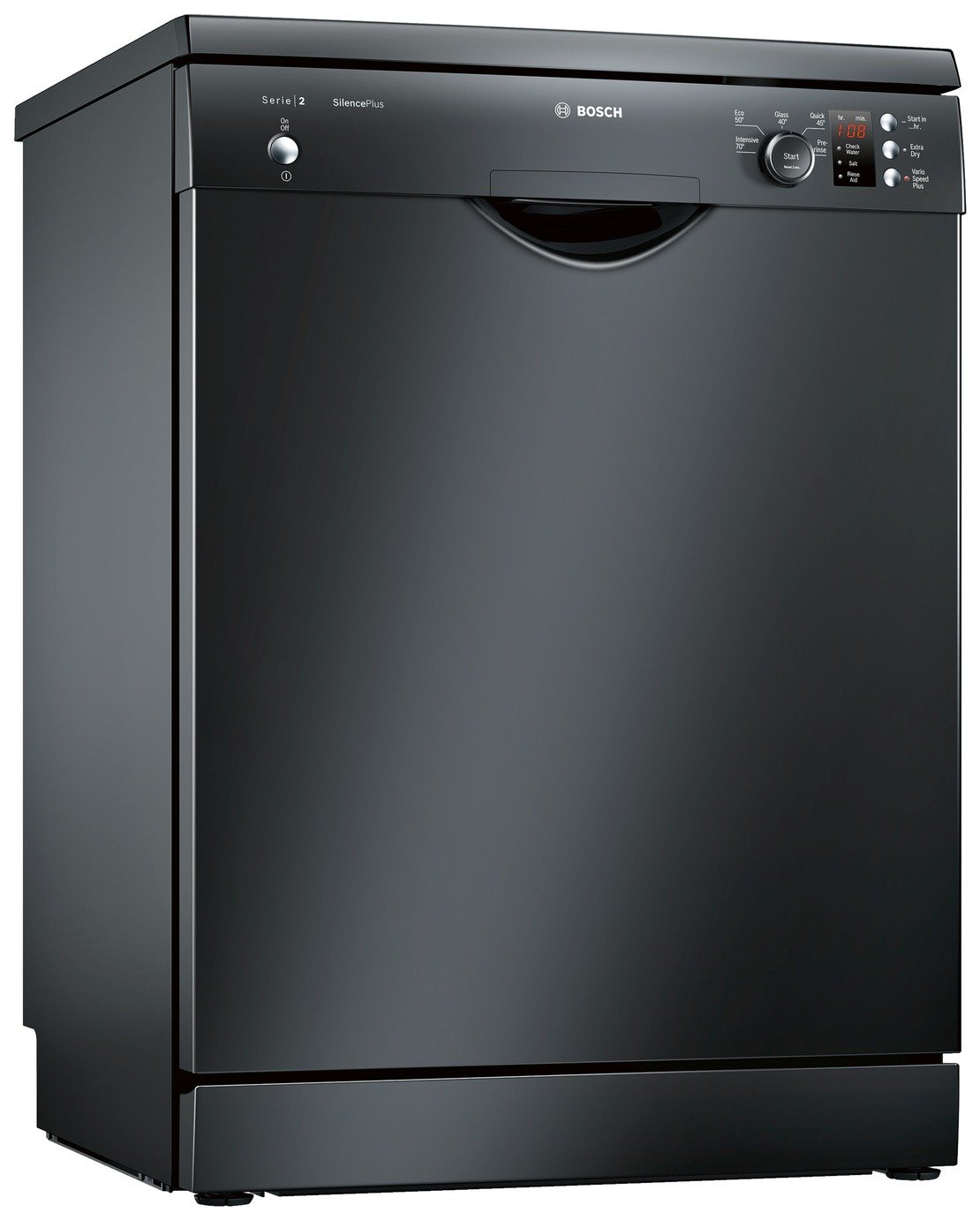 bosch sms25ab00g freestanding dishwasher black