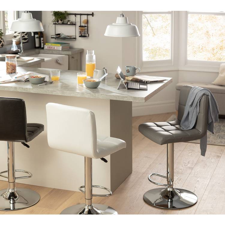 Argos Home Nitro Bar Stool - Grey 0