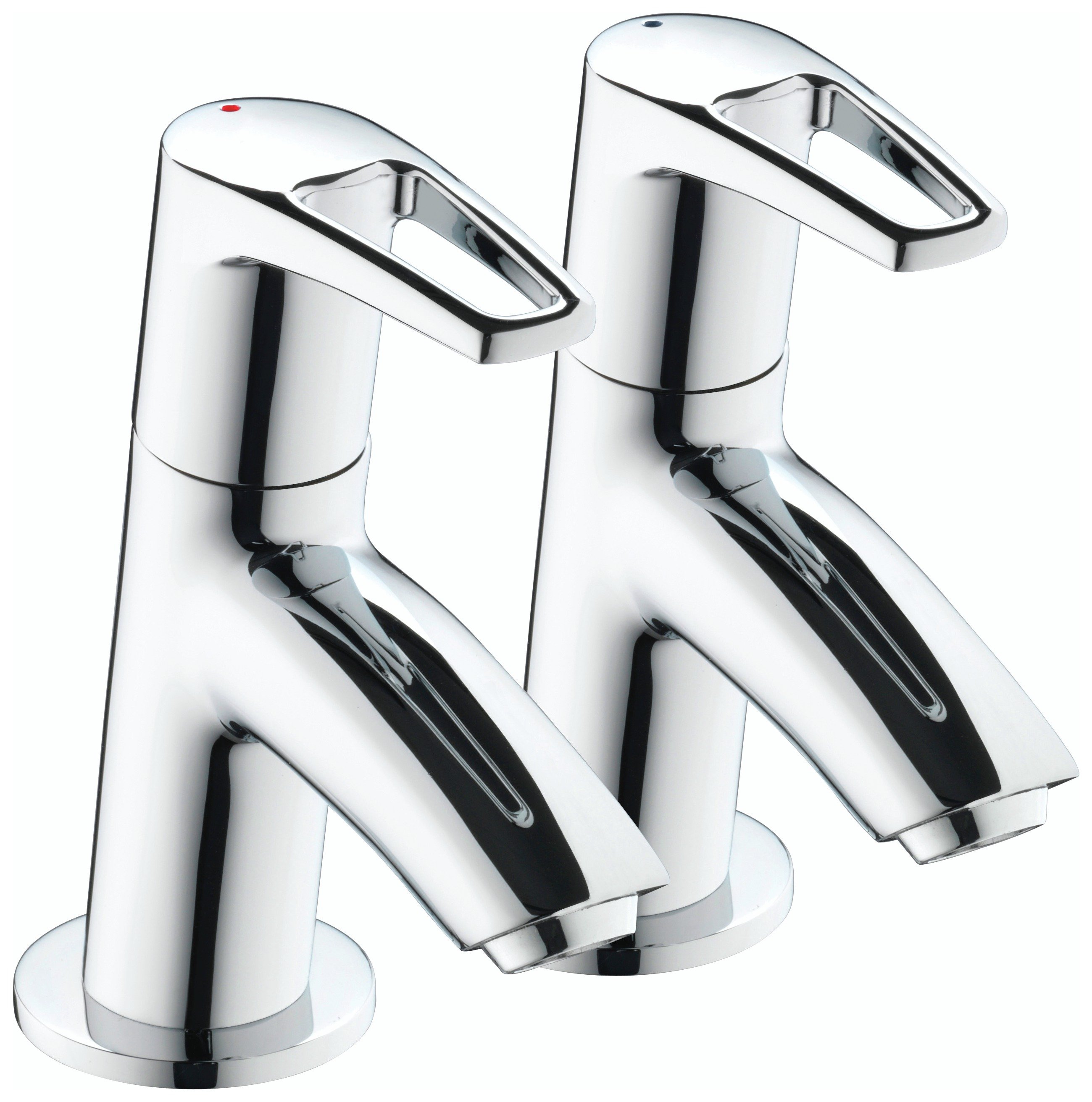 Bristan Smile Basin Taps - Chrome.