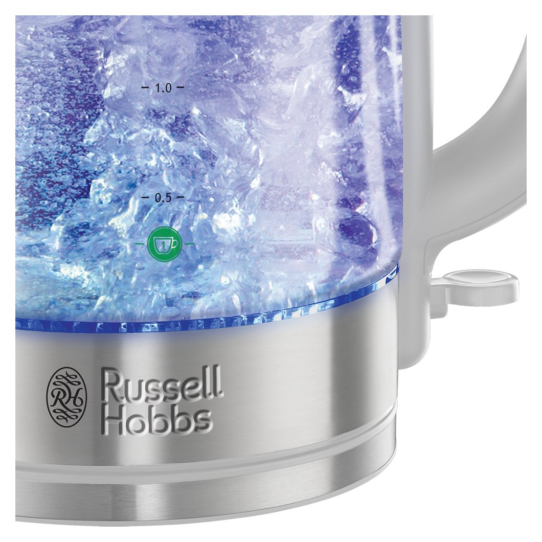 Russell Hobbs Illuminating Glass White Kettle 2160110 Reviews