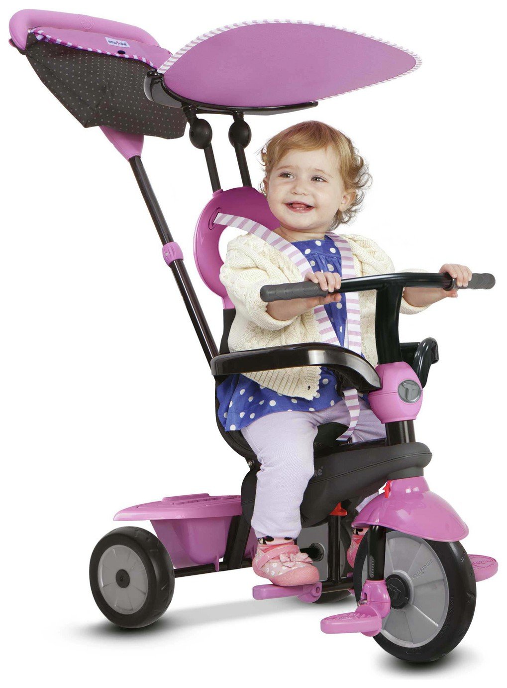 smarTrike 4-in-1 Vanilla Tricycle - Pink