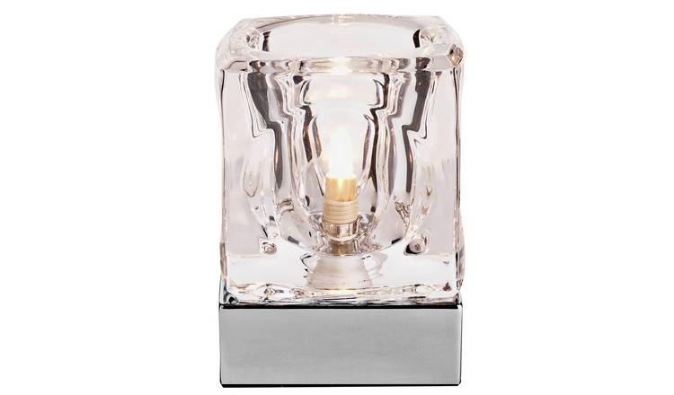 Buy Argos Home Cuba Glass Chrome Touch Table Lamp Table Lamps Argos