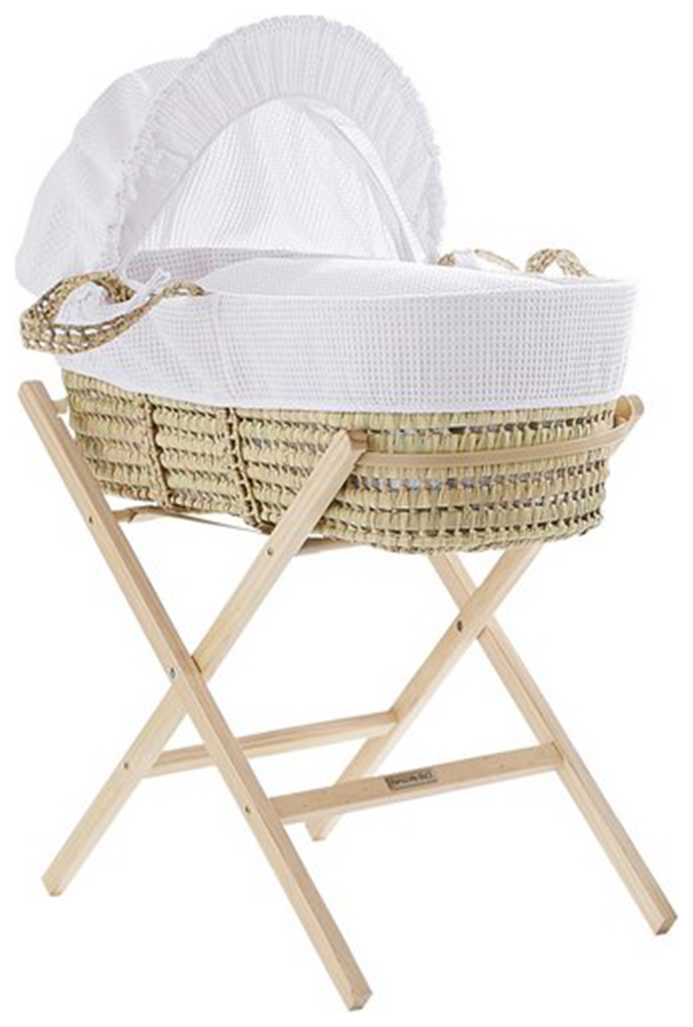 Cuggl Waffle Moses Basket with Stand