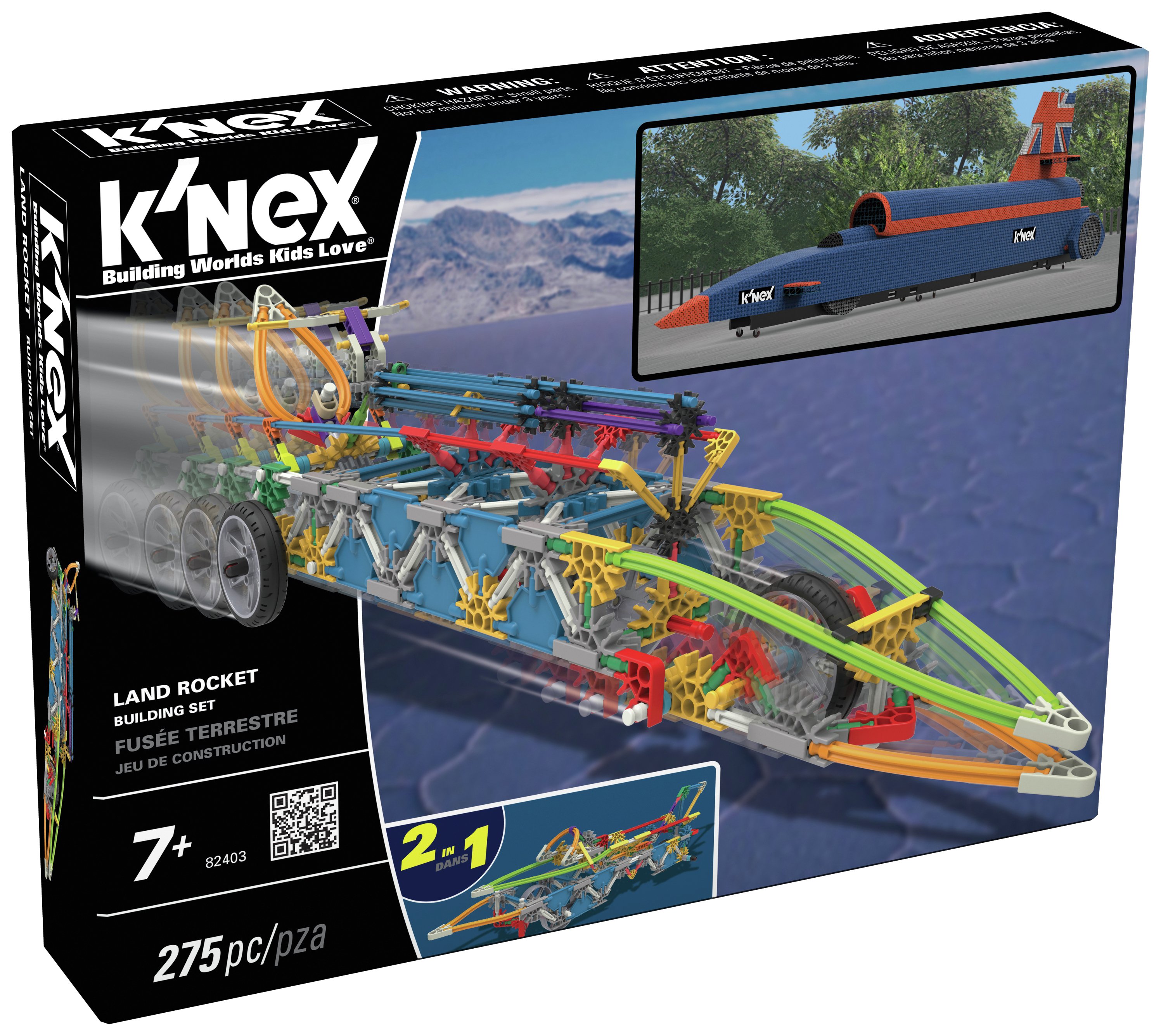 K'NEX Land Rocket Building Set.