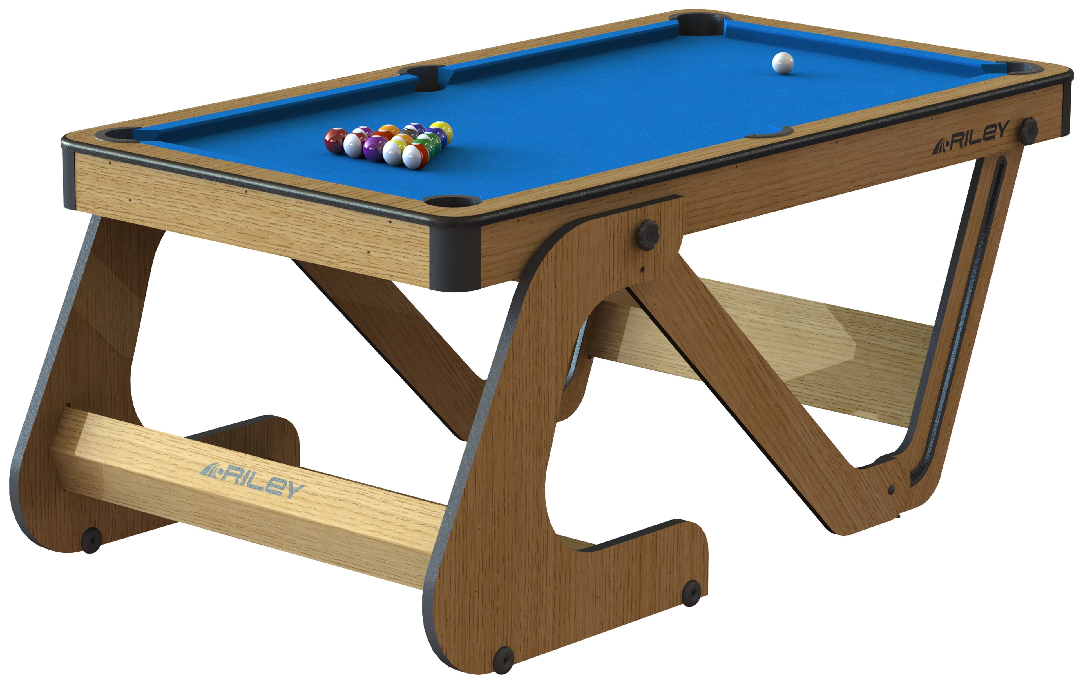 Riley 6ft Folding Pool Table with Dartboard