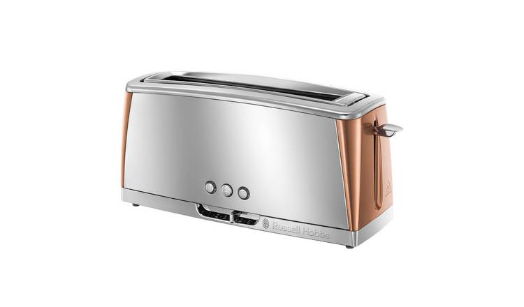 Russell Hobbs 24310 Luna Long Slot 2 Slice Toaster - Copper