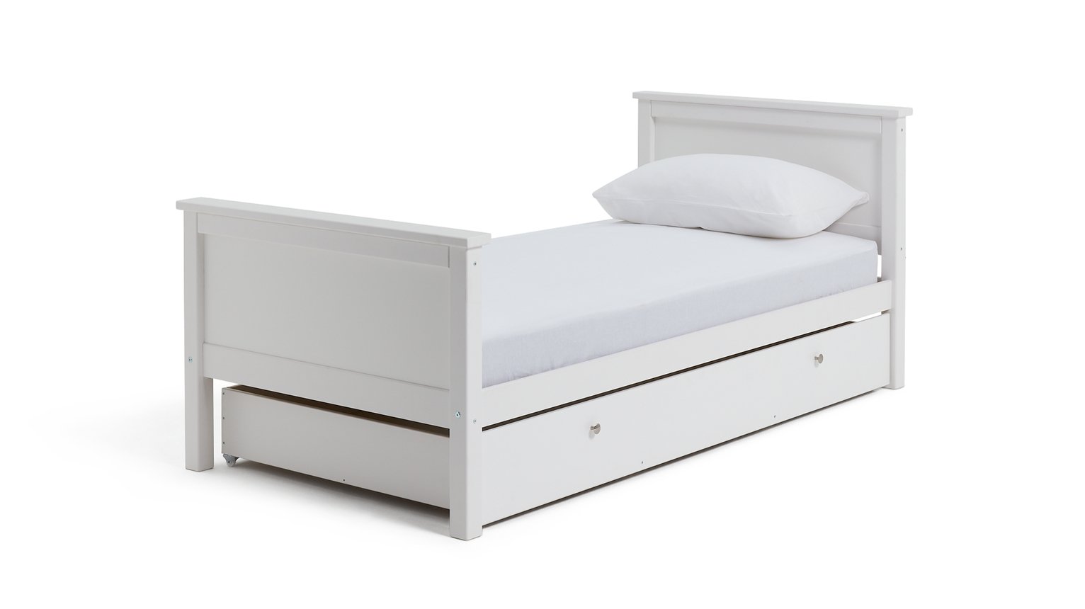 Habitat Brooklyn Bed Frame with Drawer White (7033393) Argos Price