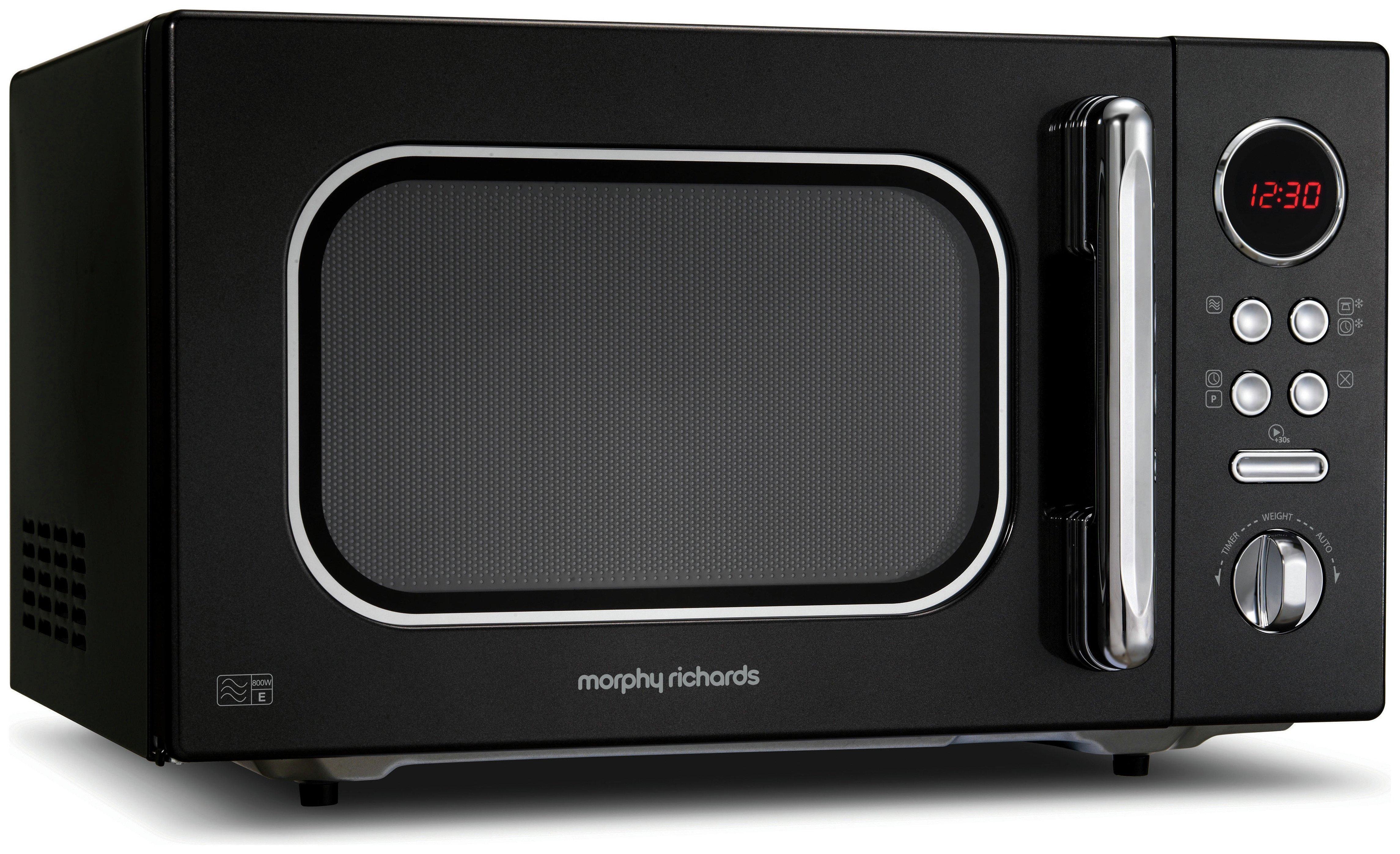 Morphy Richards Evoke Black Microwave 23L Solo 800w 511510