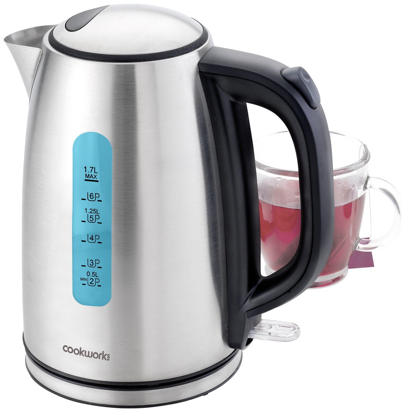 Cookworks Illumination Kettle Stainless Steel Kettles