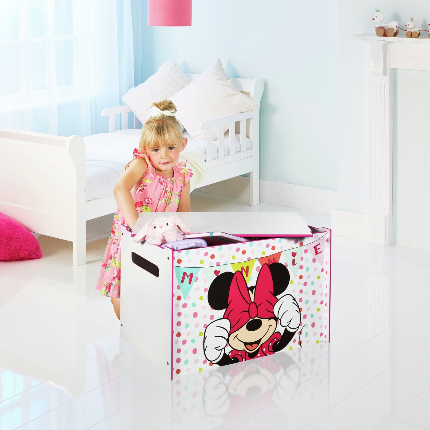 minnie mouse toy box assembly