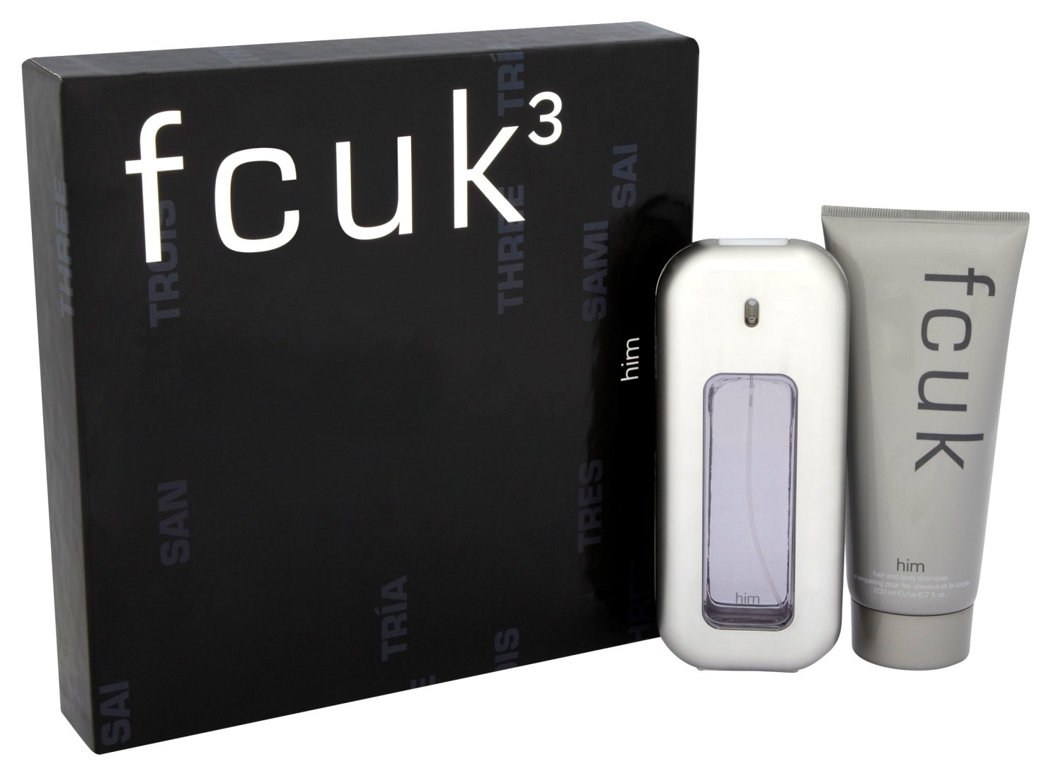 FCUK 3 Eau de Toilette for Men - 100ml