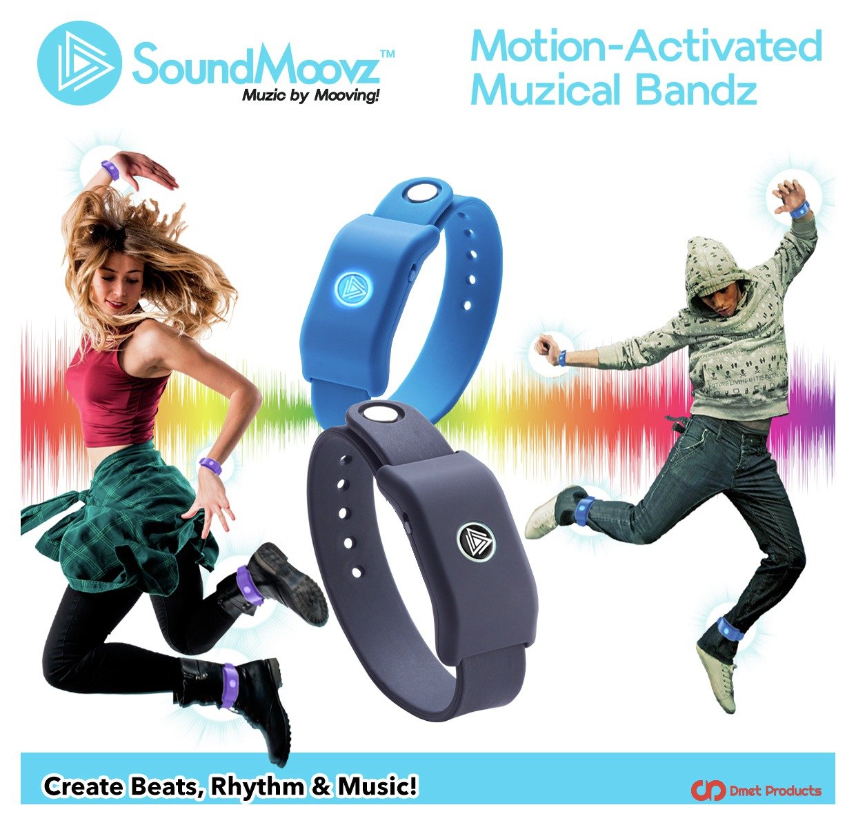 Beat Moovz SoundMoovz Motion-Activated Musical Bandz & App