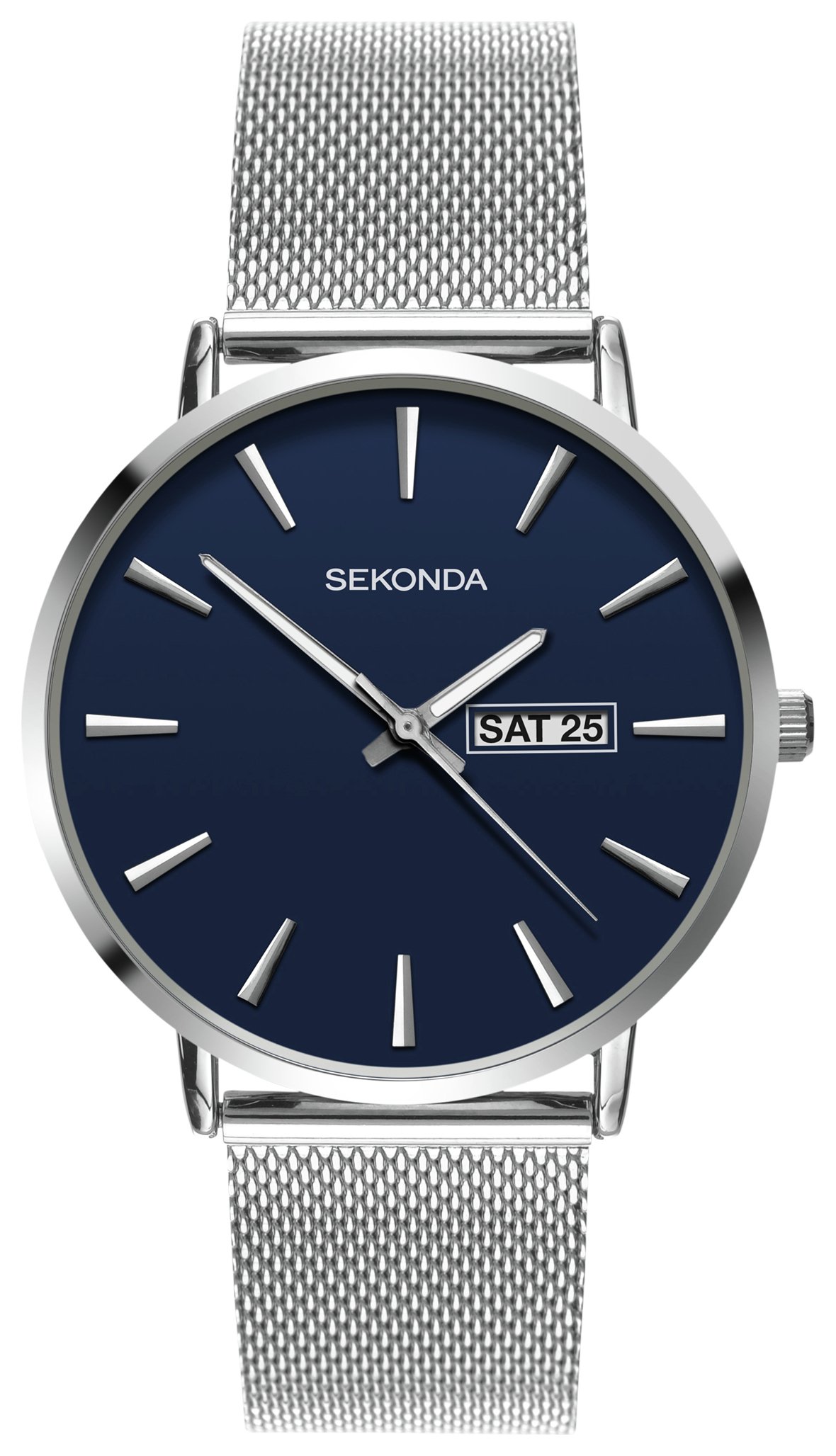 Sekonda Men's Stainless Steel Mesh Bracelet Watch