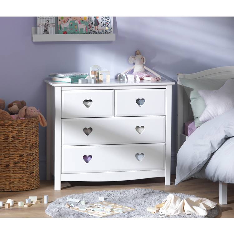 Argos Home Kids Mia 4 Drawer Chest - White 0