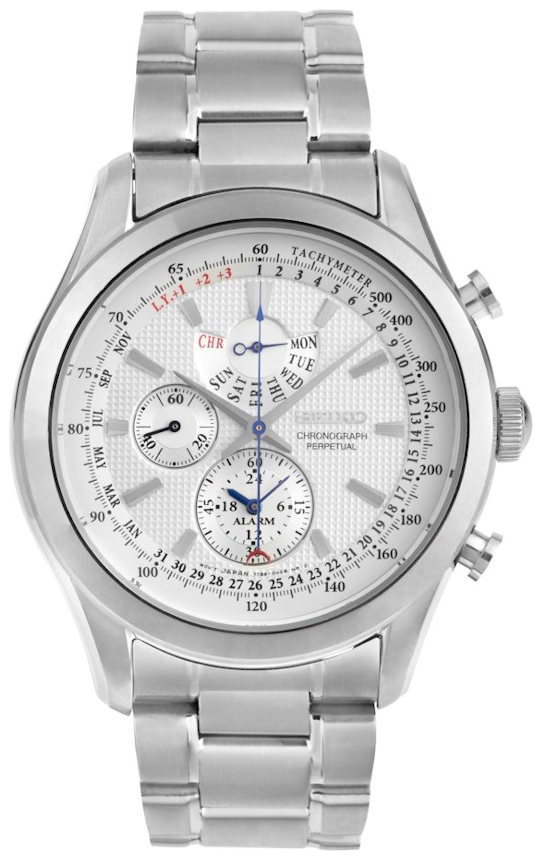 Seiko Men's Perpetual Chronograph Bracelet Watch (7039957) | Argos Price  Tracker 