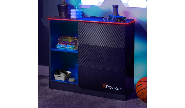 X Rocker Carbon Tek 3 Drawer Chest - Blue