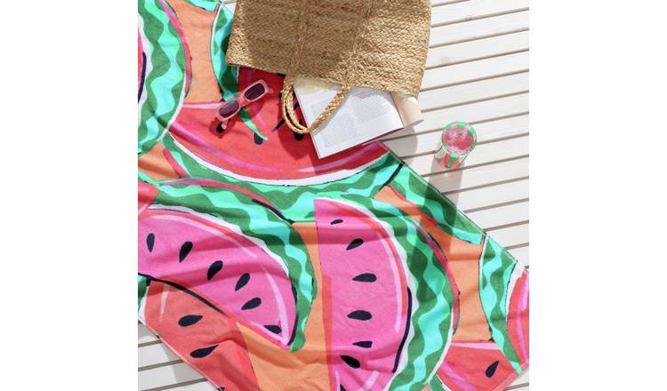 Argos Home Watermelon Print Beach Towel