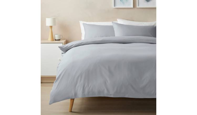 Home Essentials Soft Touch Grey Bedding Set - Double