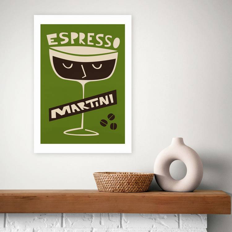 East End Prints Espresso Martini Art Print - A3 0