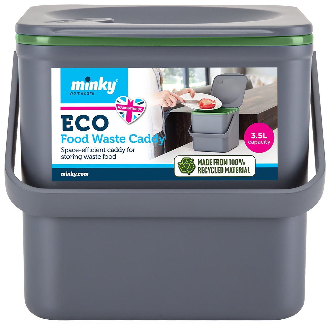 Minky Eco Waste Storage Caddy - Grey