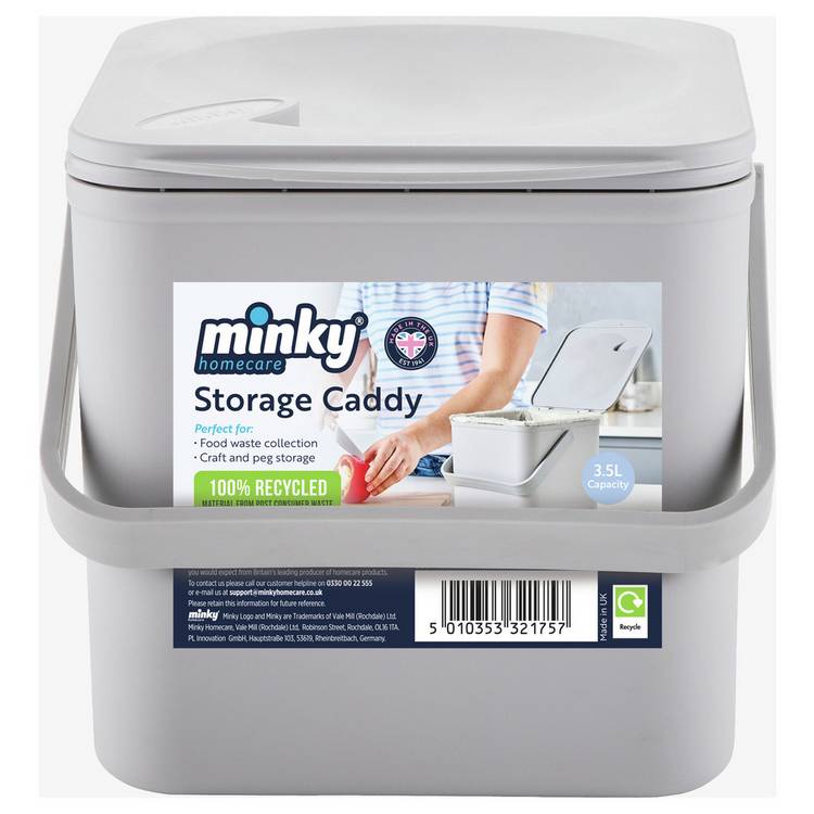 Minky Storage Caddy - Light Grey 0