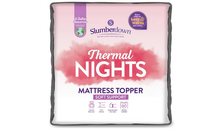 Slumberdown Thermal Nights Fleece Mattress Topper- Superking