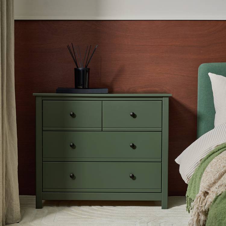 Habitat Brooklyn 4 Drawer Chest - Green 0