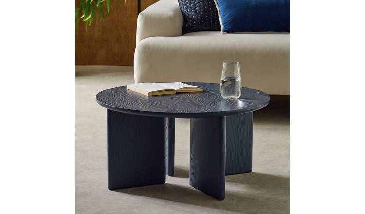 Habitat Lason Round Coffee Table -  Blue