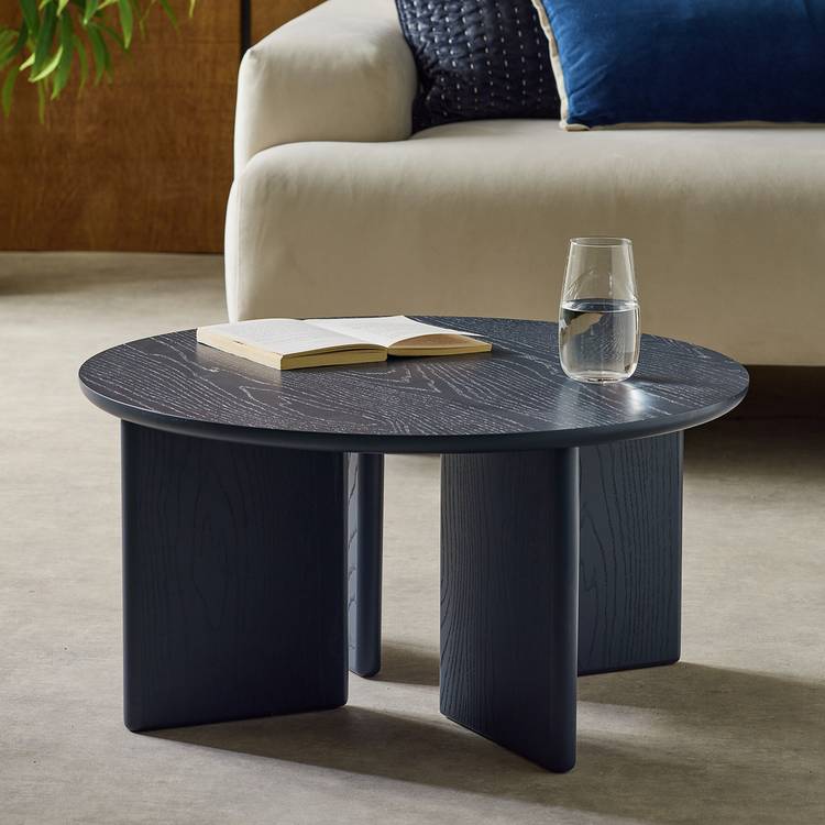 Habitat Lason Round Coffee Table -  Blue 0