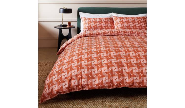 Habitat Cotton Multi Circles Geo Bedding Set - Single