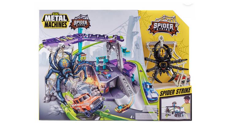 Metal Machines Spider Strike Garage 10 Cars Playset