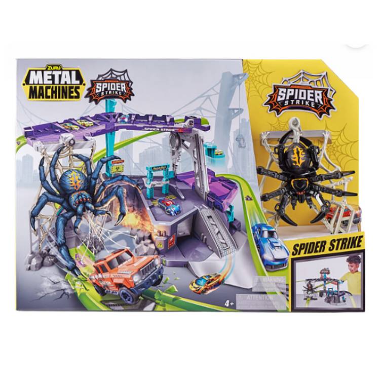 Metal Machines Spider Strike Garage 10 Cars Playset 0