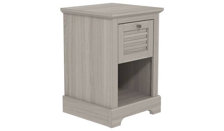 GFW Salcombe 1 Drawer Side Table - Grey