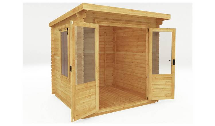 Mercia 2.4m x 2.4m Pent Log Cabin