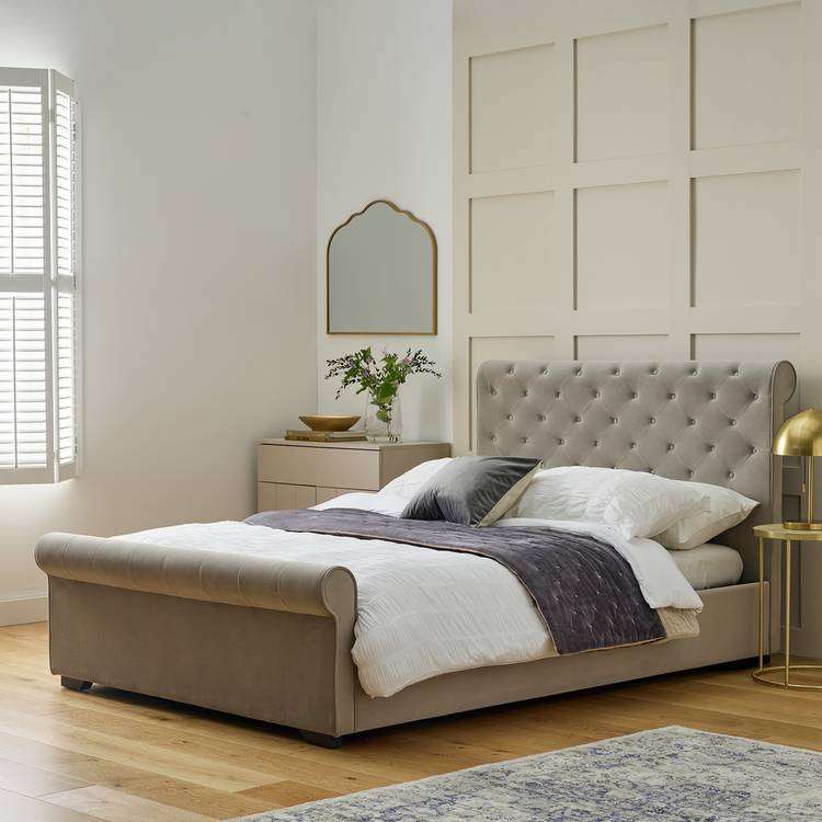 Argos Home Harrow Double Side Lift Ottoman Bed - Grey 0