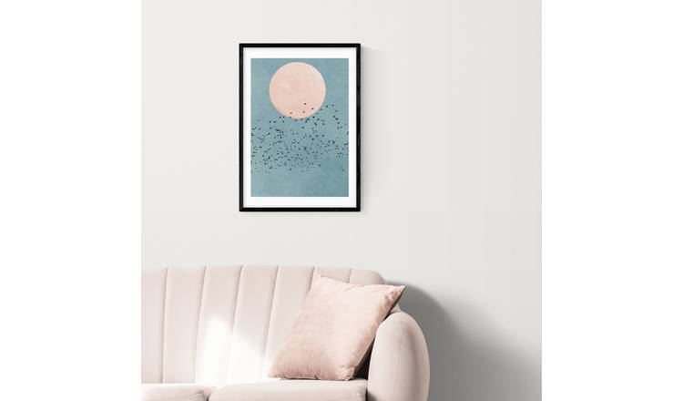 East End Prints Fly Away Black Frame Art Print - A3