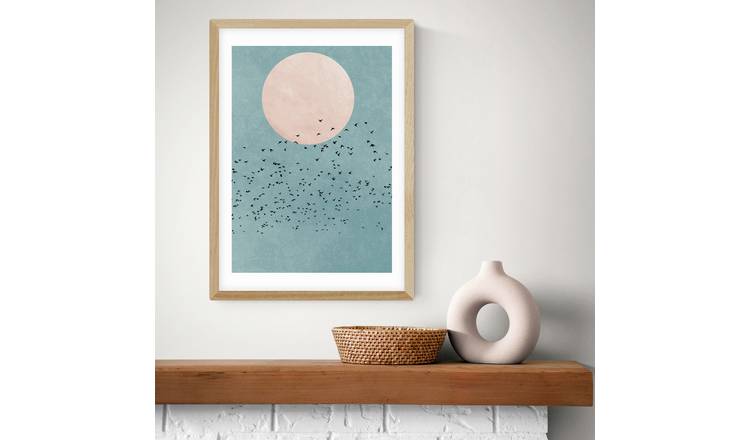East End Prints Fly Away Oak Frame Art Print - A3