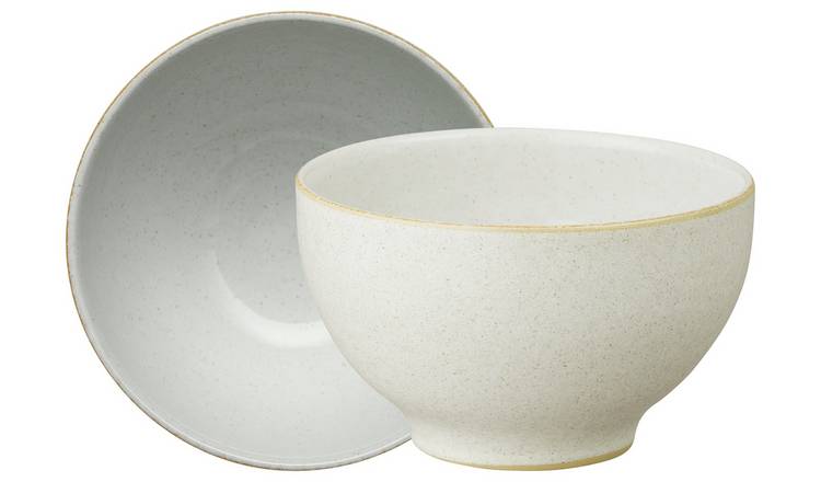 Denby Impression Set of 4 Stoneware Nibble Bowls - Cream