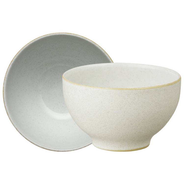 Denby Impression Set of 4 Stoneware Bowls - Cream 0