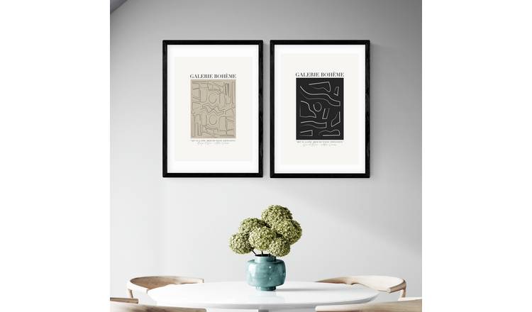 East End Prints Gallery Boheme Black Frame Art Print - A2