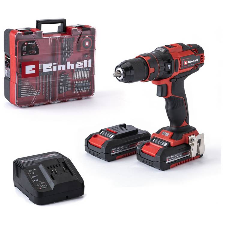 Einhell Power X-Change 64 Pieces Cordless Combi Drill Set 0
